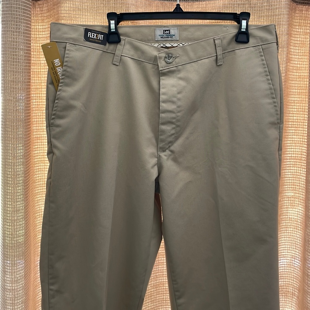 Lee Flat Front Khaki relaxed fit pants